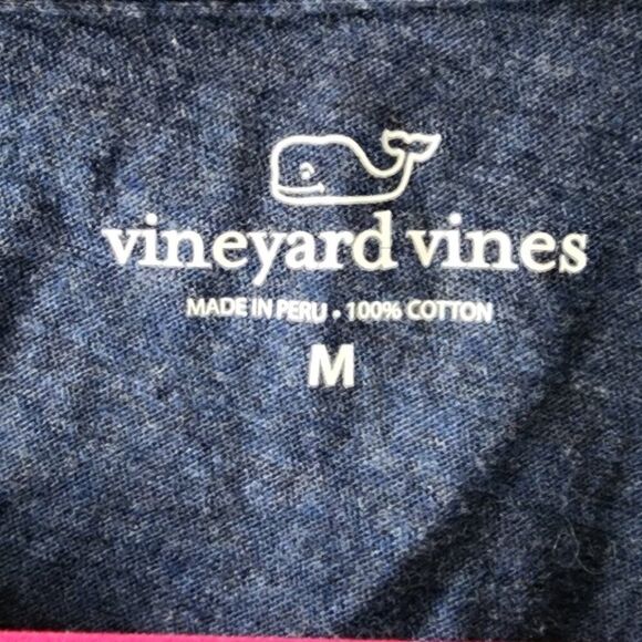 Vineyard Vines 100% Cotton T-Shirt | Women's M | American Flag Whale 4th July - Picture 6 of 6